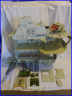 GI Joe USS FLAGG Aircraft Carrier 1985 Superstructure with parts MUST SEE