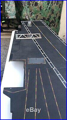 GI Joe USS FLAGG Aircraft Carrier Near Complete Comes With The White Jet Only