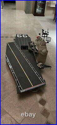 GI Joe USS FLAGG Aircraft Carrier Near Complete with Instructions All Original