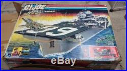 GI Joe USS Flagg aircraft Carrier w box, inserts, in exellent cond. Reduced