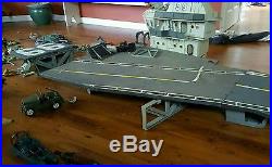GI Joe Vintage aircraft carrier, rockets, plane, helicopter, soldiers
