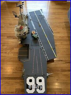 Gi Joe 1985 USS Flag Aircraft Carrier Almost Complete with Keel Haul