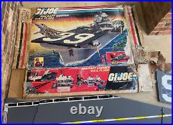 Gi Joe Arah Uss Flagg Aircraft Carrier Box And Landing Deck 5 Pieces