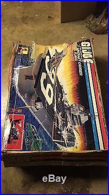 Gi Joe USS Flagg U. S. S. Aircraft Carrier 100% Complete with Box & all 3 Inserts