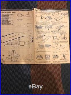 Gi Joe Uss Flagg Aircraft Carrier Box Only + Blueprint Great Condition