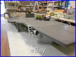 Gi Joe Uss Flagg Aircraft Carrier Near Complete 1985 Hasbro Keel Haul Fc