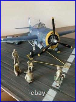 Grumman tbf avenger with aircraft carrier diorama