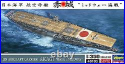 Hasegawa 1/350 IJN AIRCRAFT CARRIER AKAGI Battle of MIDWAY Model Kit 40103 New