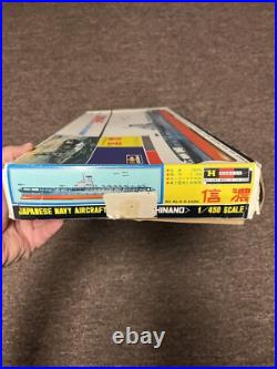 Hasegawa 1/450 Shinano Japanese Navy Aircraft Carrier A-51200 Vintage 1960's