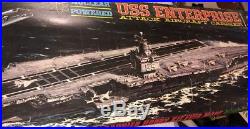 Huge Aurora USS Enterprise Attack Aircraft Carrier Model Kit Vintage 3ft+ Long