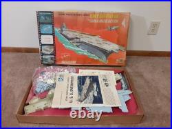 ITC 1961 Ideal toy co- ENTERPRISE NUCLEAR CARRIER UNBUILT MOTORIZED Model Ship