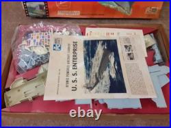 ITC 1961 Ideal toy co- ENTERPRISE NUCLEAR CARRIER UNBUILT MOTORIZED Model Ship