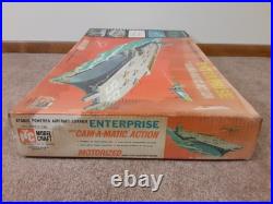ITC 1961 Ideal toy co- ENTERPRISE NUCLEAR CARRIER UNBUILT MOTORIZED Model Ship
