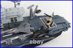 Imaginative 30-Inch Aircraft Carrier Playset with 3 Planes and 6 Vehicles