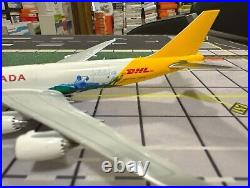 JC Wings 1400 Air Canada Cargo / DHL B747-8F C-FIVS Air Diecast Custom Model