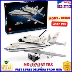 LEGO Icons Shuttle Carrier Aircraft Building Set for Adults Spaceship & Airpla