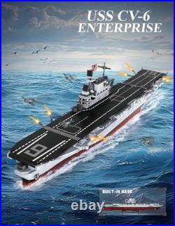 Large Size USS Enterprise Aircraft Carrier Model Immersive Building Experience