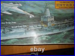 Large US Aircraft Carrier USS Enterprise CVN-65 model 1/350 scale UNUSED open bx