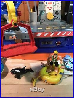 Lot Fisher Price Rescue Heroes Command Center Aircraft Carrier Vehicles Figures