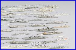 Lot of (136) Vintage WWII Aircraft Carriers Ships US Navy Diecast 1/1250 30 lbs