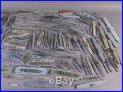 Lot of (229) Vintage WWII Aircraft Carriers Ships US Navy Diecast 1/1250 45 lbs