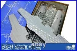 MAGIC FACTORY 6503 1/700 USN Gerald R. Ford Class Aircraft Carrier CVN-78 Painted