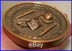 MARINES vtg puget sound naval shipyard bronze plaque psns navy aircraft carrier