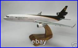 MD-11 UPS McDonnell Douglas Airplane Desk Wood Model Regular Free Shipping New