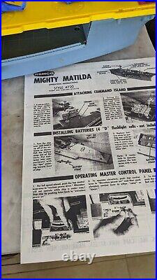 MINT CONDITON REMCO MIGHTY MATILDA AIRCRAFT CARRIER With BOX, VEHICLES MEN WORKS