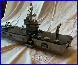 Mega Bloks ProBuilder USS Kittyhawk Aircraft Carrier (Set 9780) Complete 1700 pc