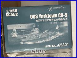 Merit 1/350 Scale USS Yorktown CV-5 Aircraft Carrier Model Kit #65301 Open Box