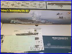 Merit 1350 Scale USS John F. Kennedy CV-67 Aircraft Carrier Model Kit ILK65306