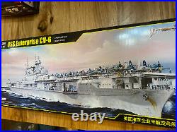 Merit Int, 1350 scale, Aircraft Carrier Model, USS Enterprise CV-6 Open Box
