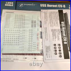 Merit International LLC. 1200 USS Hornet CV-8 Plastic Model Ship Kit #62001 Merit International LLC. 1200 USS Hornet CV-8 Plastic Model Ship Kit #62001