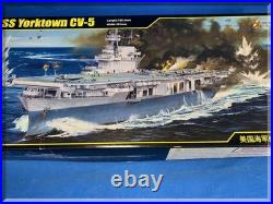 Merit International Uss Yorktown Cv-5 Aircraft Carrier 1350 Model Kit New Iob