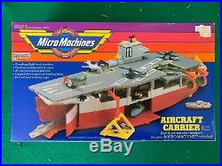 Micro Machines 1988 Aircraft Carrier Playset 100% Complete with Box SEALED