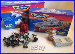 Micro Machines Lot Galoob 80s Toys Cargo Plane Aircraft Carrier