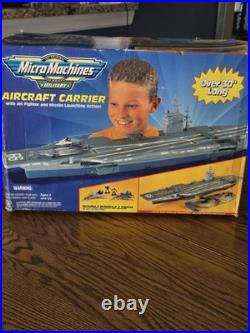 Micro Machines Military Aircraft Carrier Over 30 1999 Hasbro Galoob