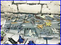 Micro Machines Military Lot, Aircraft Carrier, 220+ Vehicles! Massive Lot! HUGE