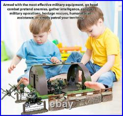 Military Army Base Barrack Command Center Play Set Christmas Holiday kids Gift
