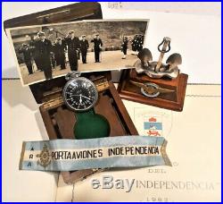 Military Navy Hamilton 4992B, pocket watch, AIRCRAFT CARRIER ARA INDEPENDENCIA