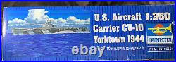 NEW Trumpeter 1/350 Scale US Aircraft Carrier CV-10 Yorktown 1944 Kit #05603