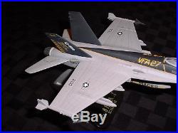 New F-18 Hornet Aircraft Model Metal Navy Jet Over 13 Aircraft Carrier Wing
