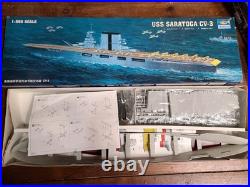 New Open Box Trumpeter Scale Model 5607 1/350 USS Saratoga CV3 Aircraft Carrier