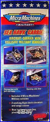 New Sea Hawk Aircraft Carrier 1994 Galoob Micro Machines Military Playset Nib