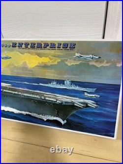 Nichimo USS Enterprise CVN-65 Aircraft Carrier Model Kit Vintage Japan Rare