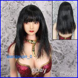 Obitsu 16 Anime Girl Black Hair Head Sculpt Fit 12'' PH UD LD Female Body Toys