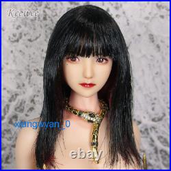 Obitsu 16 Anime Girl Black Hair Head Sculpt Fit 12'' PH UD LD Female Body Toys