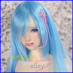 Obitsu 16 Anime Girl Blue Hair Head Sculpt Fit 12'' PH UD LD Female Action Figu