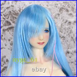 Obitsu 16 Anime Girl Blue Hair Head Sculpt Fit 12'' PH UD LD Female Action Figu